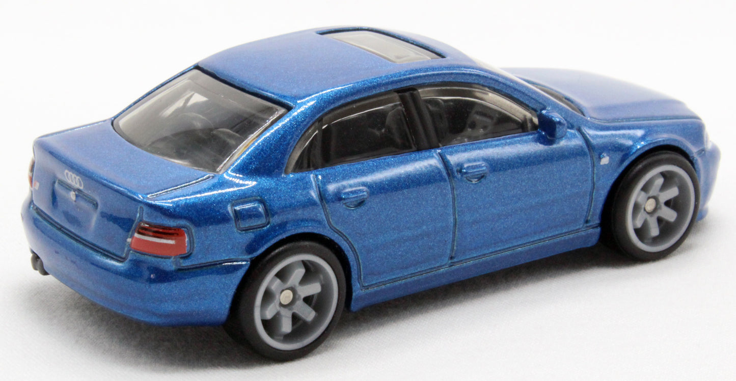 Hot Wheels 2021 -  Premium / Car Culture / Deutschland Design 5/5 - Audi S4 Quattro - Blue - Metal/Metal & Real Riders