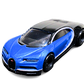 Hot Wheels 2021 - Premium / Car Culture / Exotic Envy 4/5 - '16 Bugatti Chiron - Black & Blue - Metal/Metal & Real Riders