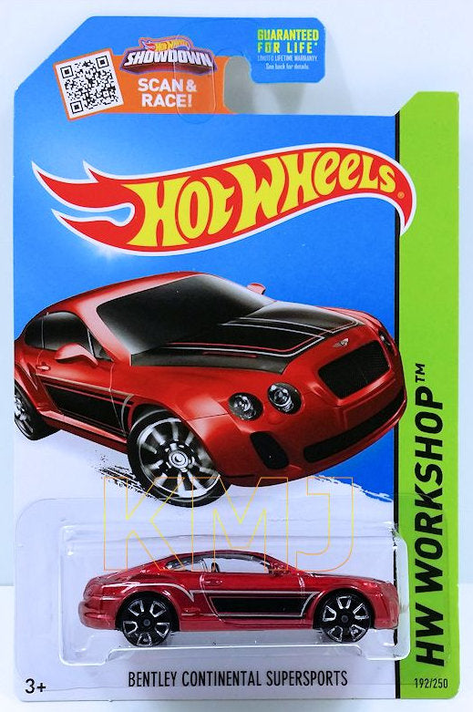 Hot Wheels 2015 - Collector # 192/250 - HW Workshop / Speed Team - Bentley Continental Supersports - Red - USA
