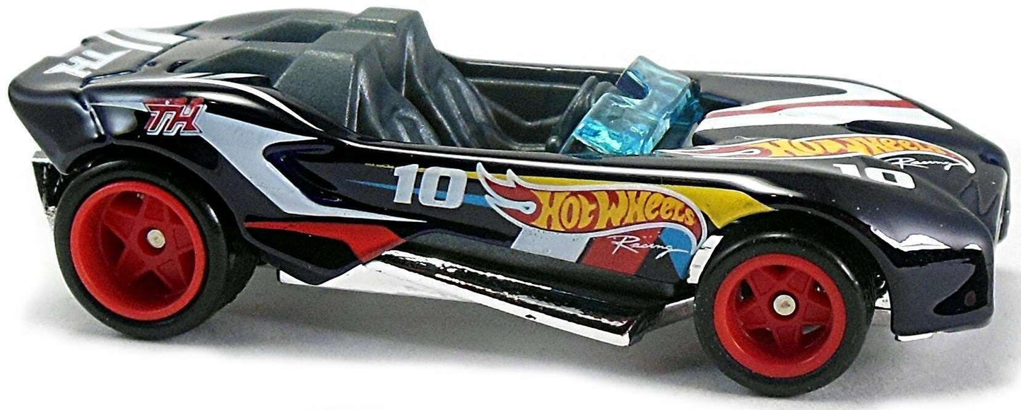 Hot Wheels 2016 - Collectors # 005/250 - HW Race Team 5/10 - 'Hidden' Super Treasure Hunt - Carbonic - Spectraflame Dark Blue - Real Riders - USA Card
