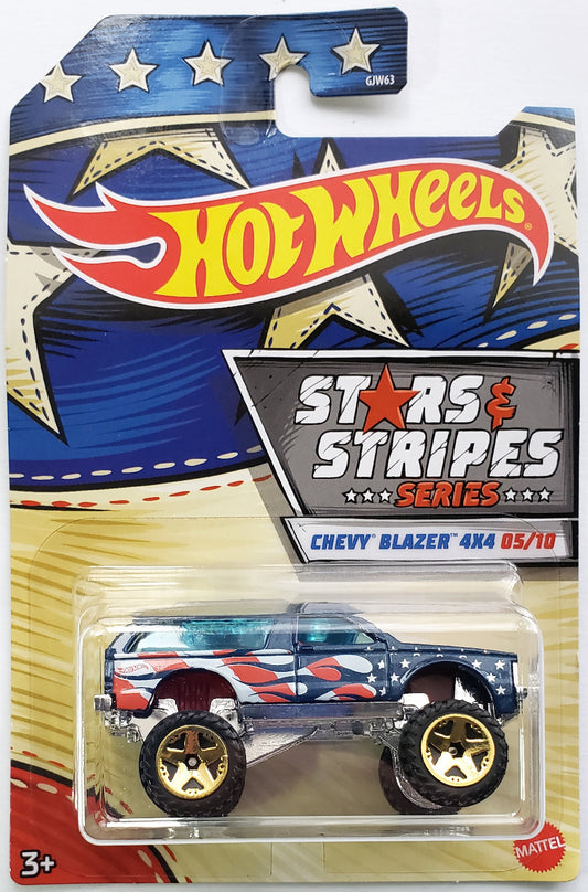 Hot Wheels 2020 - Stars & Stripes Series 5/10 - Chevy Blazer 4x4 - Blue - Walmart Exclusive