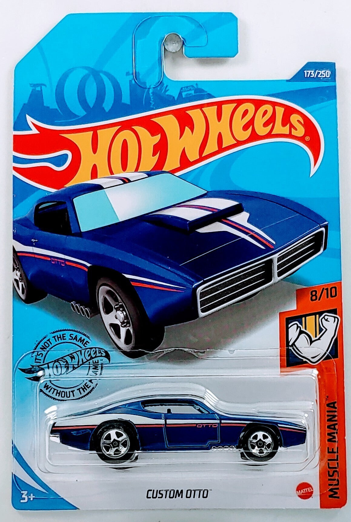 Hot Wheels 2020 - Collector # 173/250 - Muscle Mania 8/10 - Custom Otto - Blue - IC