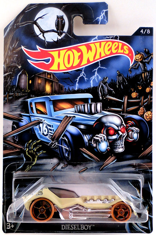 Hot Wheels 2016 - Happy Halloween # 4/8 - Dieselboy - Khaki - Black on Brown OH5SP Wheels