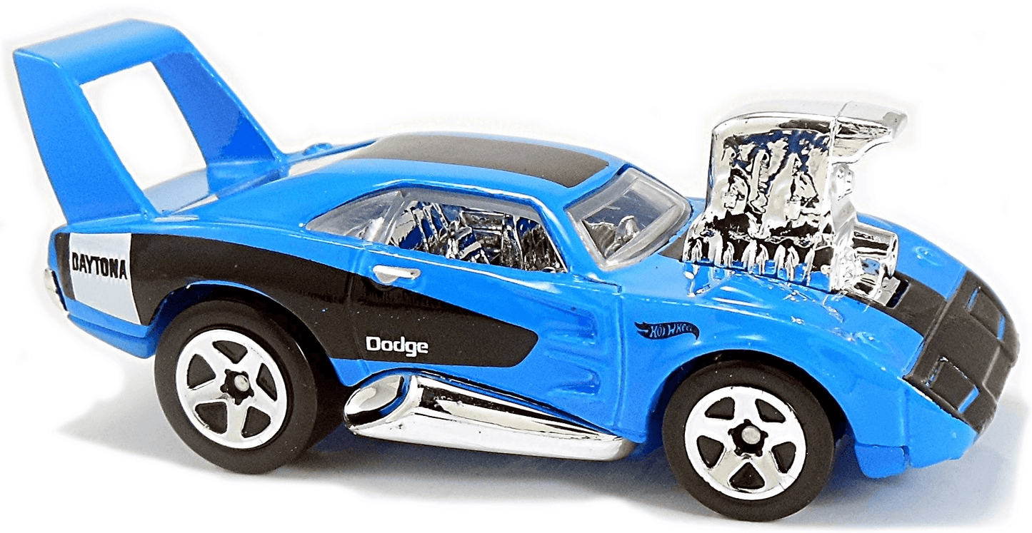 Hot Wheels 2018 - Collector # 116/365 - Muscle Mania 5/10 - Dodge Charger Daytona - Blue - USA 50th Card