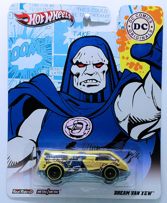 Hot Wheels 2012 - Pop Culture / DC Comics Originals - Dream Van XGW - Pale Yellow / Darkseid - Metal/Metal & Real Riders