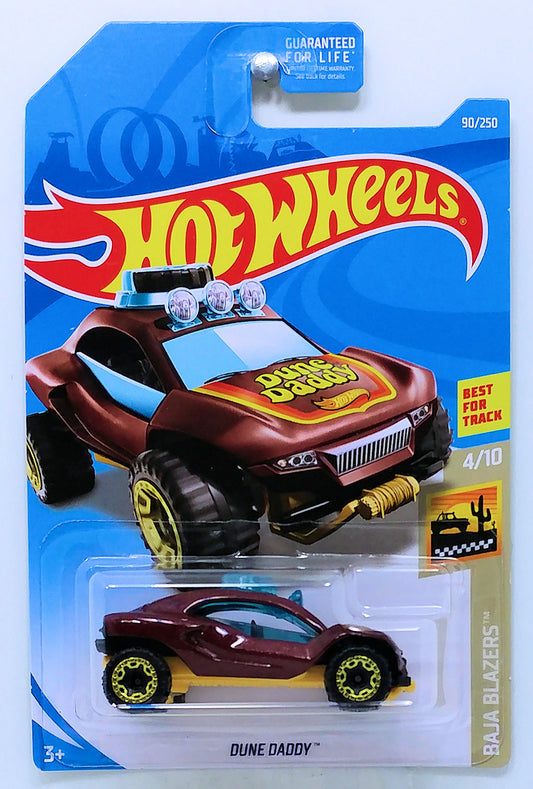 Hot Wheels 2019 - Collector # 090/250 - Baja Blazers 4/10 - Dune Daddy - Metalflake Brown - USA Card