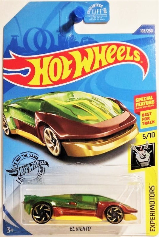 Hot Wheels 2020 - Collector # 103/250 - Experimotors 5/10 - El Viento - Dark Red Metallic - USA Card