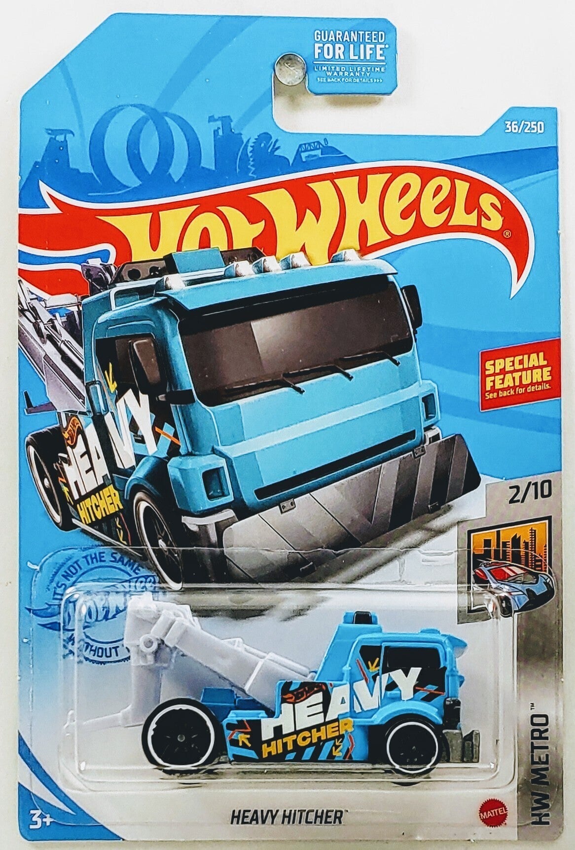 Hot Wheels 2021 - Collector # 036/250 - HW Metro 2/10 - Heavy Hitcher - Blue - USA Card