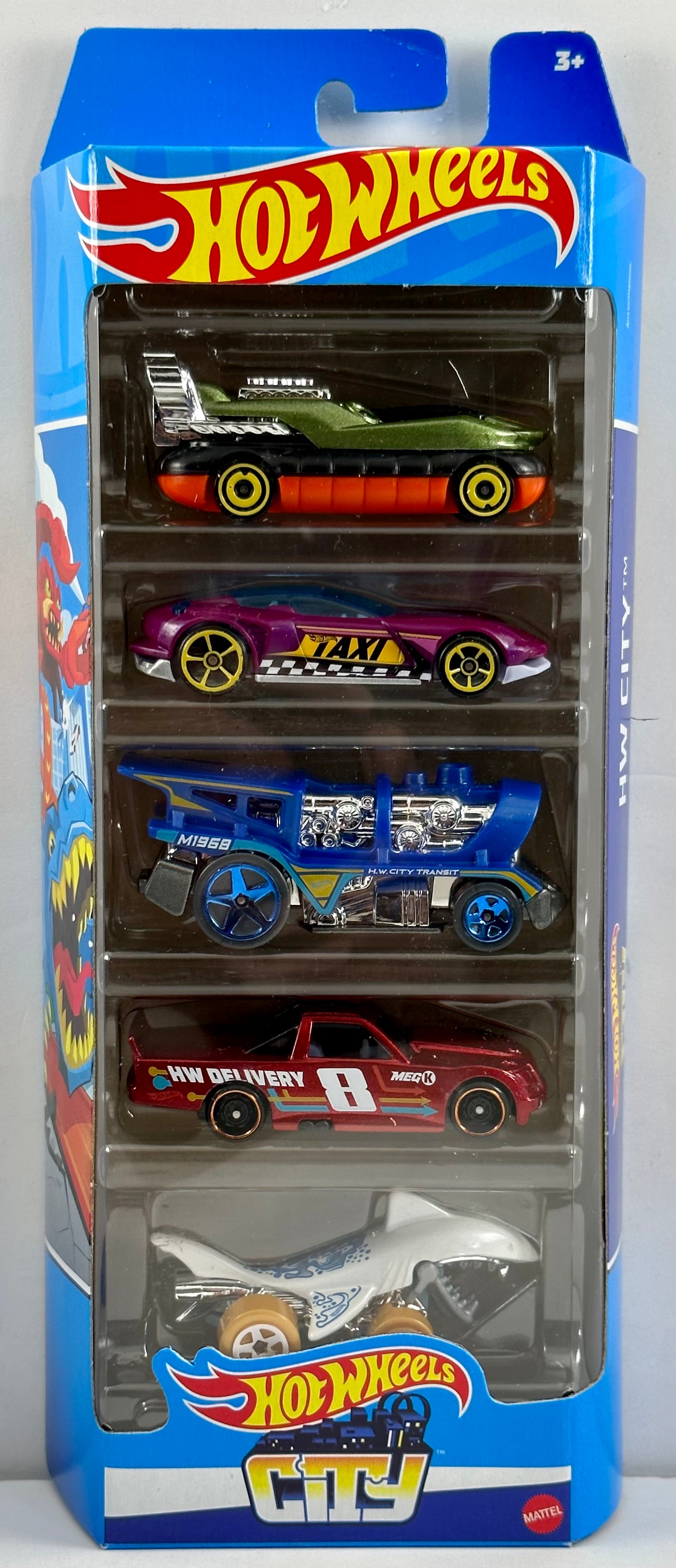 Hot Wheels 2023 - Gift Pack / 5 Pack - HW City - Hover Storm