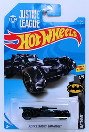 Hot Wheels 2018 - Collector # 211/365 - Batman 1/5 - New Models - Justice League Batmobile - Blue - IC