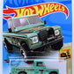Hot Wheels 2020 - Collector # 003/250 - Baja Blazers 10/10 - Land Rover Series III Pickup - Pale Green