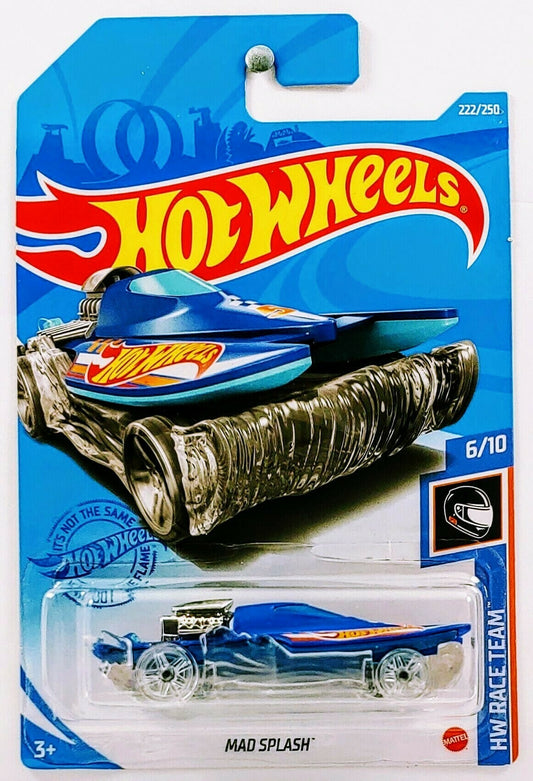 Hot Wheels 2021 - Collector # 222/250 - HW Race Team 6/10 - Mad Splash - Blue - IC