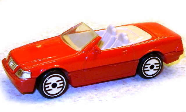 Hot Wheels 1995 - Collector # 342 - Model Series 2/12 - Mercedes SL - Red - UH Wheels - USA