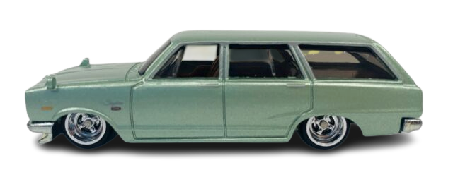 Hot Wheels 2018 - Premium / Car Culture / Cargo Carriers 4/5 - Nissan C10 Skyline Wagon - Metallic Light Green - Metal/Metal & Real Riders - NEW Casting!