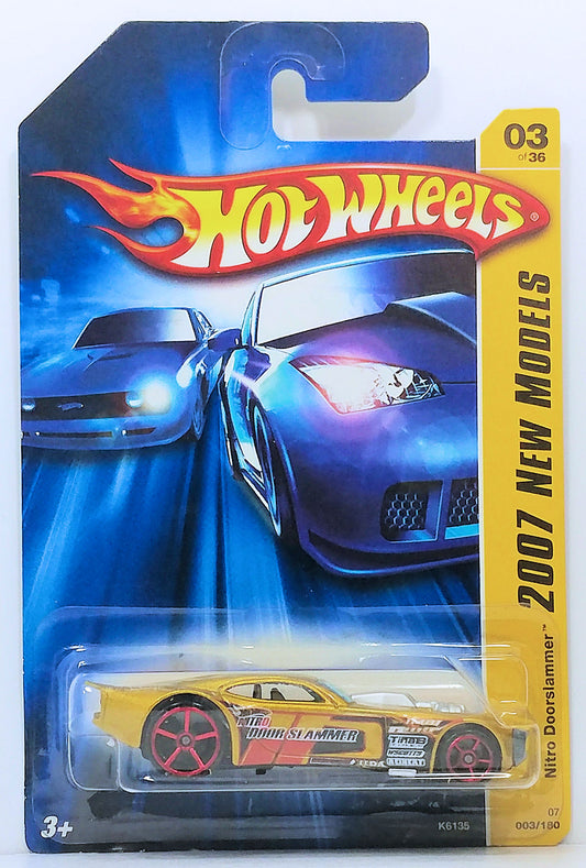 Hot Wheels 2007 - Collector # 003/180 - New Models 3/36 - Nitro Doorslammer - Gold - USA