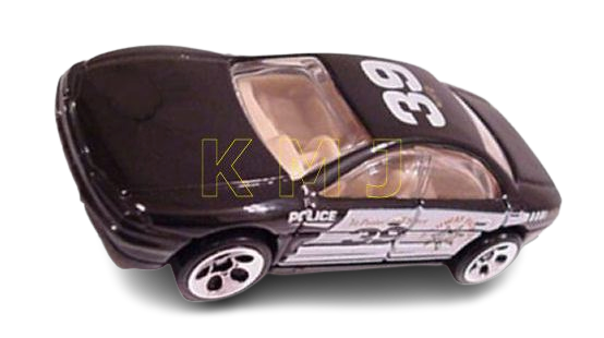Hot Wheels 1999 Collector 1047 Olds Aurora Black Highway Patrol Police 5 Dots