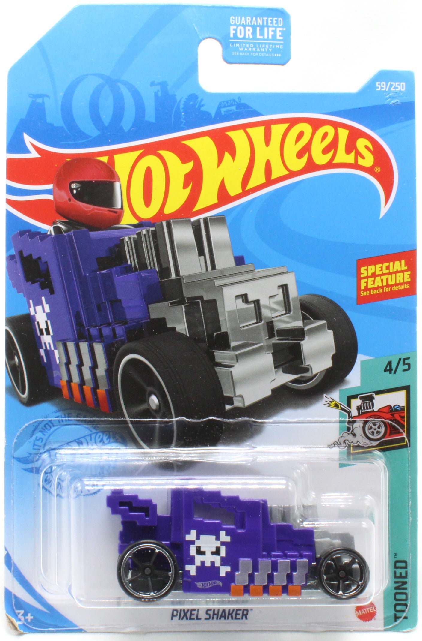Hot Wheels 2021 - Collector # 059/250 - Tooned 4/5 - Pixel Shaker - Purple