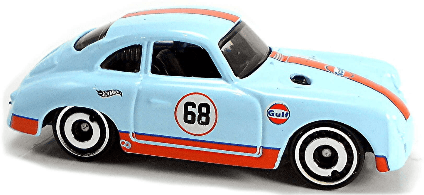 Hot Wheels 2021 - Collector # 171/250 - HW Speed Graphics 7/10 - Porsche 356 Outlaw - Sky Blue / Gulf Racing - USA Card
