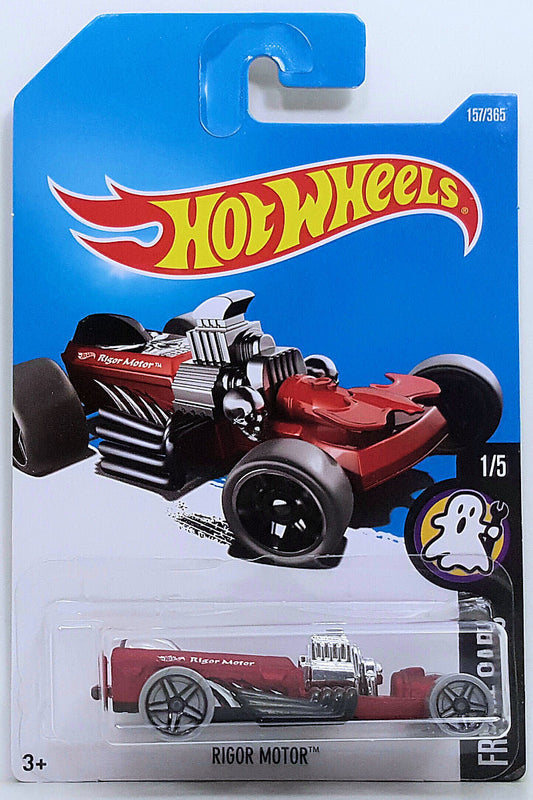 Hot Wheels 2017 - Collector # 157/365 - Fright Cars 1/5 - Rigor Motor - Matte Red - PR5 Wheels - IC