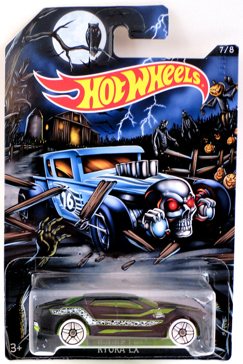 Hot Wheels 2016 - Happy Halloween! # 7/8 - Ryura LX - Matte Black - Black on White PR5 Wheels