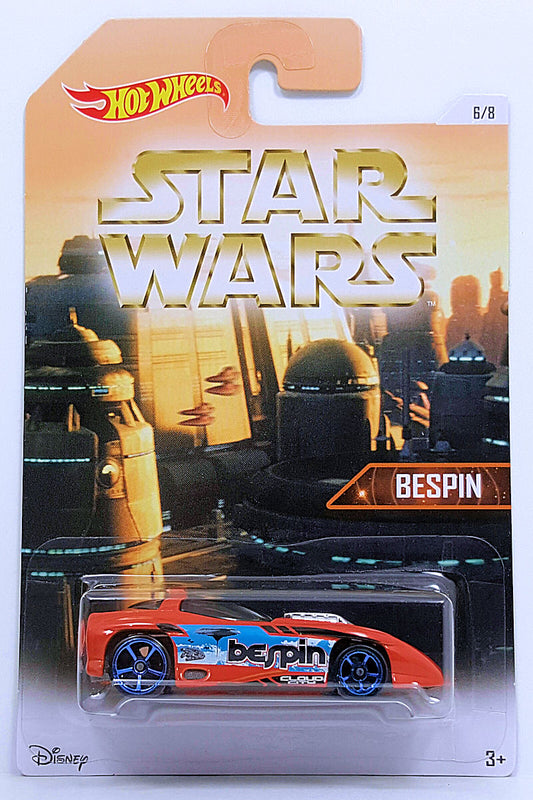Hot Wheels 2016 - Star Wars Planets # 6/8 - Bespin - Silhouette - Orange - Walmart Exclusive