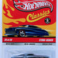 Hot Wheels 2009 - Classics Series 5 # 28/30 - Studa-Beaker - Spectraflame Steel Blue - Metal/Metal & 5 Spokes with Redlines - NEW Casting!