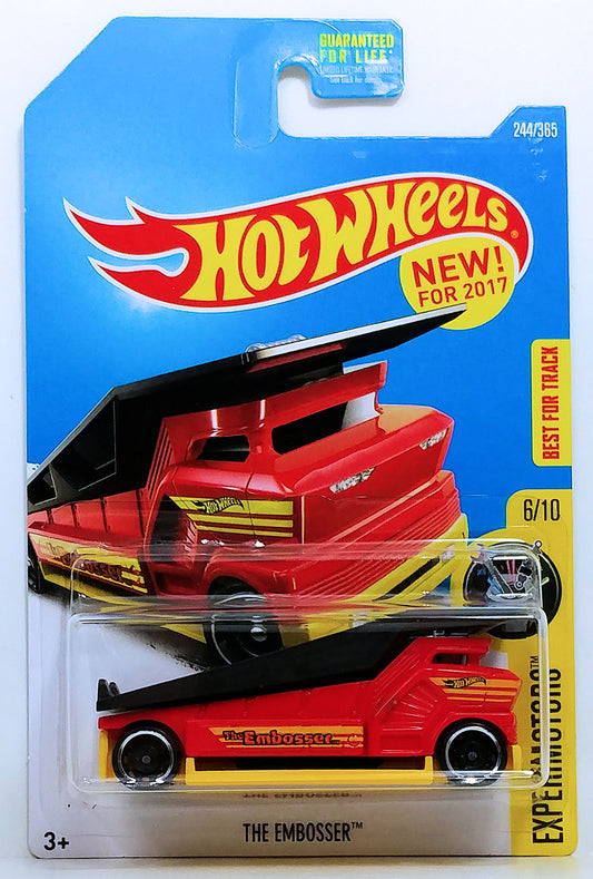 Hot Wheels 2017 - Collector # 244/365 - Experimotors 06/10 - New Models - The Embosser - Red - USA
