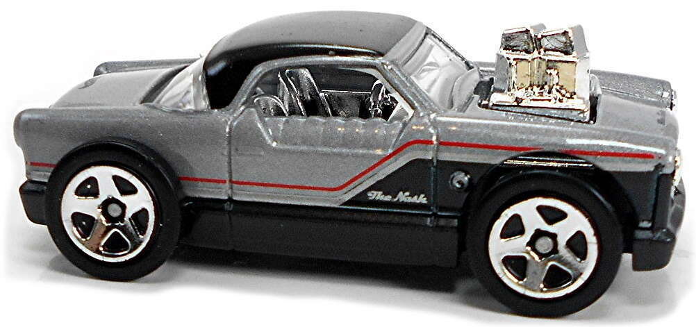 Hot Wheels 2022 - Collector # 019/250 - HW Compact Kings 1/5&nbsp;- The Nash - Gray over Black - USA Card