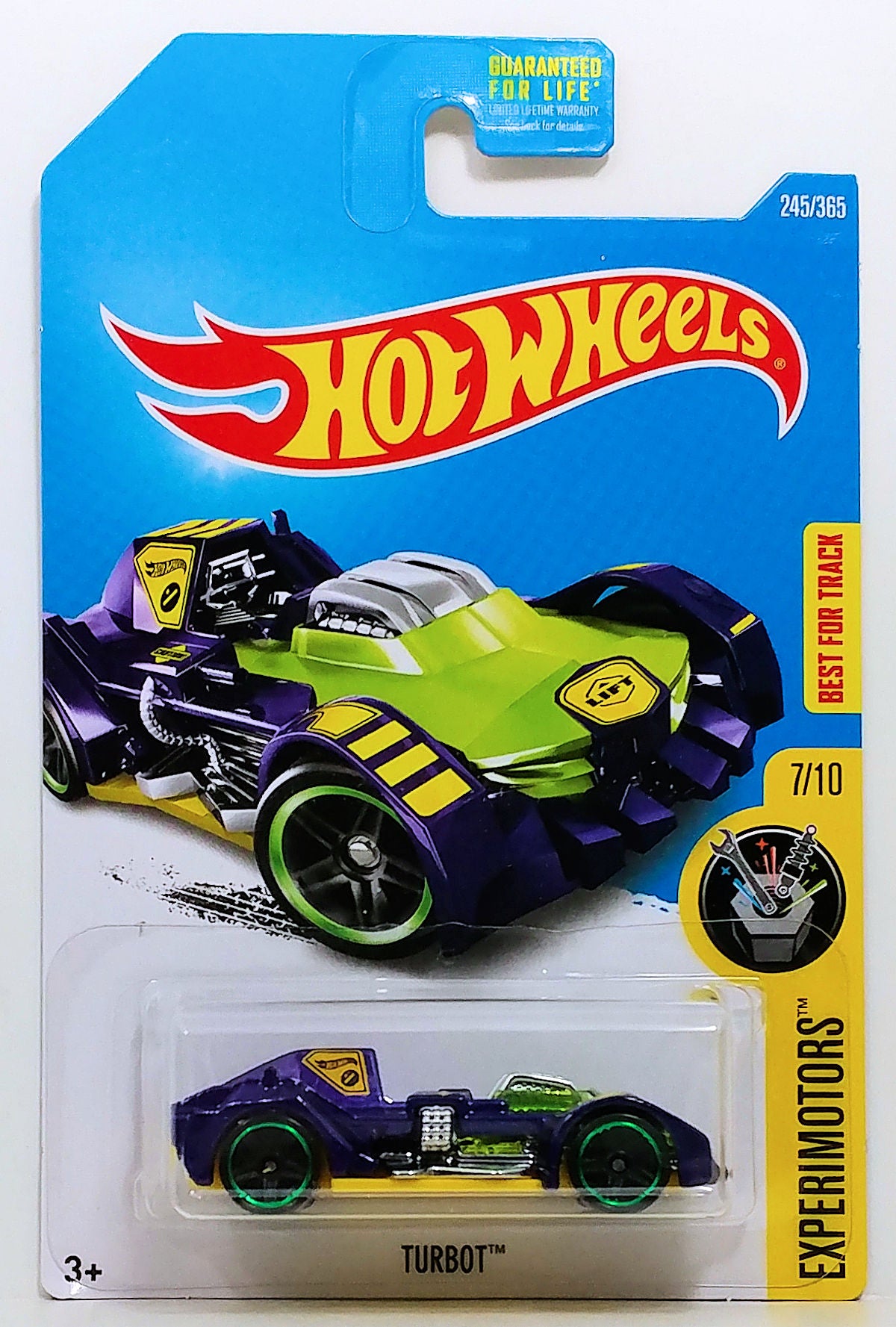 Hot Wheels 2017 - Collector # 245/365 - Experimotors 07/10 - Turbot - Metallic Purple - USA