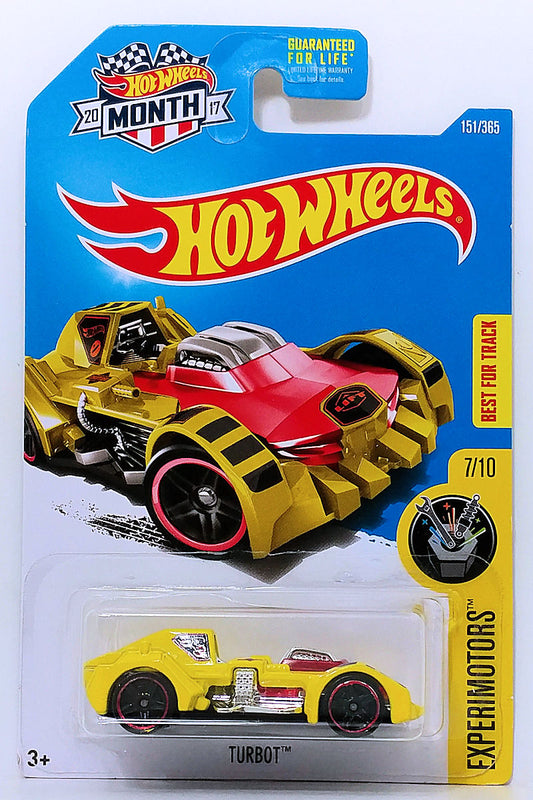 Hot Wheels 2017 - Collector # 151/365 - Experimotors 07/10 - Turbot - Yellow - USA "Month"